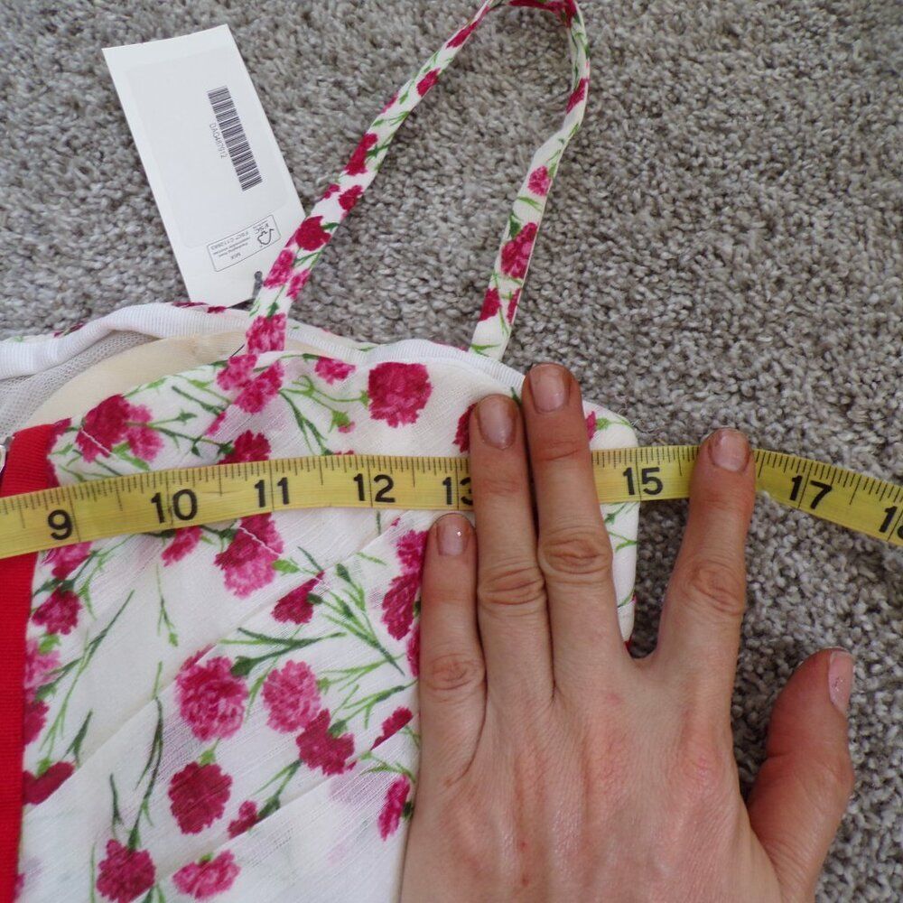 NWOT Dolce & Gabanna floral silk Spaghetti StrapY2k mini dress - Picture 11 of 14